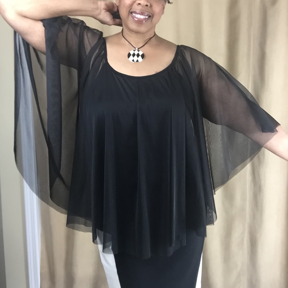 Massini Tank with Sheer Overlay 1X